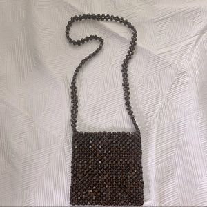 Kaari Blue Beaded Crossbody New w/o Tags